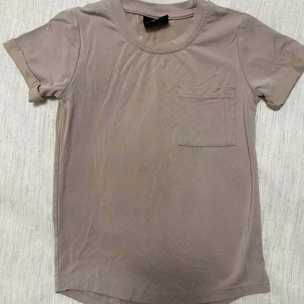Little Bipsy Tan Short Sleeve Tee Relaxed Fit
